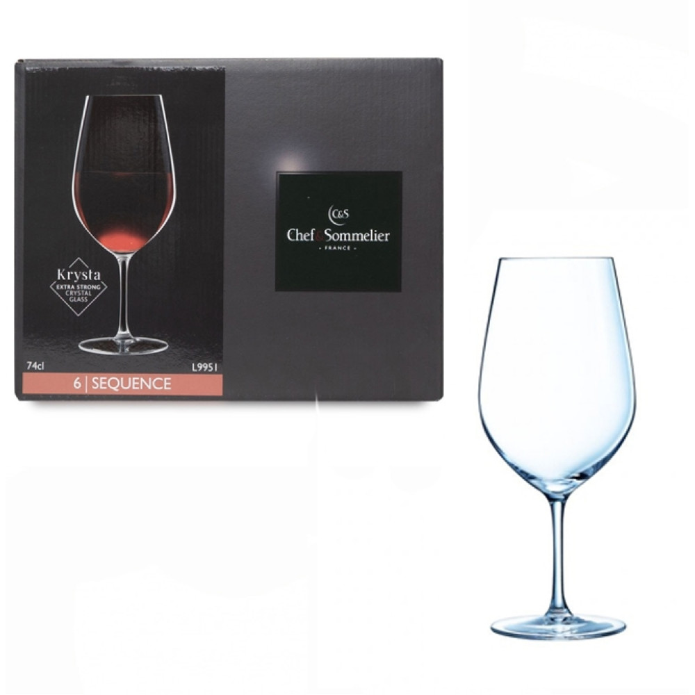 Набір келихів для вина Chef&Sommelier Sequance 740 мл, 6 шт (L9951)