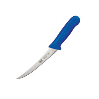 Ніж обвалочний, вигнуте лезо, 15 см, Winco, Stal, синій, KWP-60U