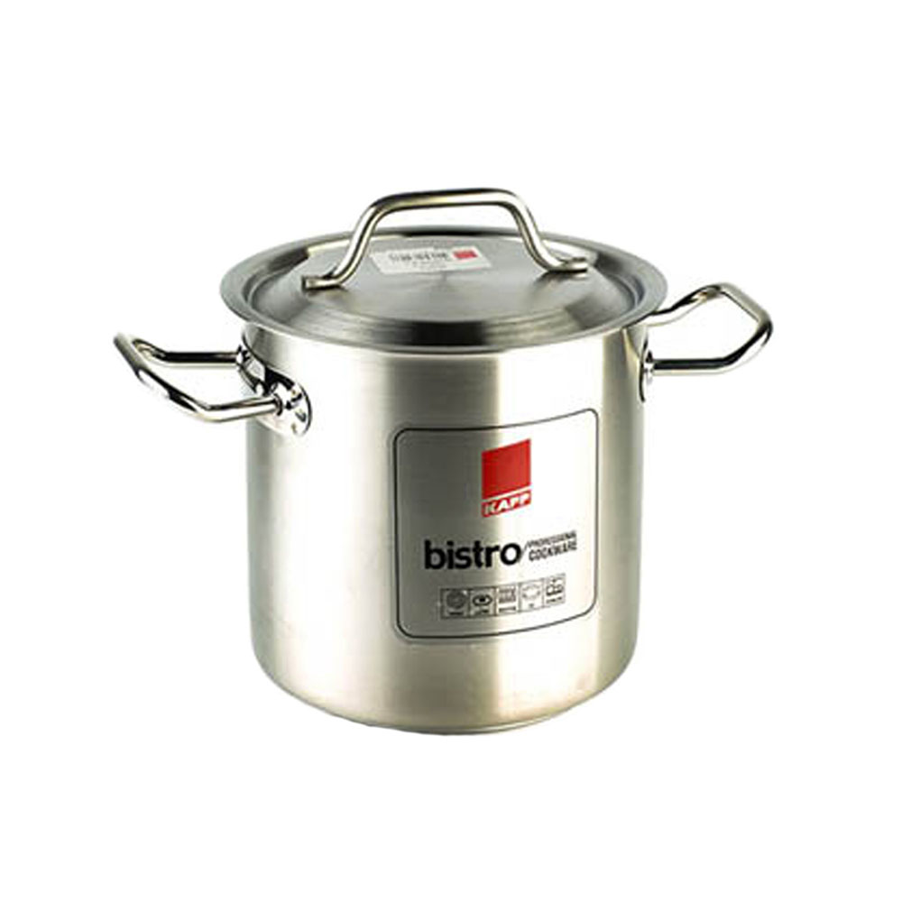 Каструля з кришкою, висока, нержавіюча сталь, 6 л, 20x20 см, KAPP, 30152020