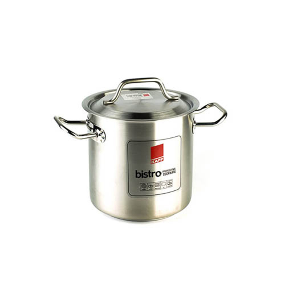 Каструля з кришкою, висока, нержавіюча сталь, 3 л, 16x16 см, KAPP, 30151616