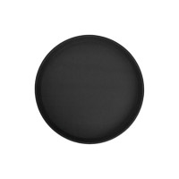 Поднос круглый антискользящий антислип черный 41 см Winco TFG-16K