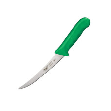 Нож обвалочный, изогнутое лезвие, 15 см, Winco, Stal, зеленый, KWP-60G