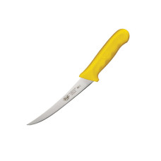 Нож обвалочный, изогнутое лезвие, 15 см, Winco, Stal, желтый, KWP-60Y