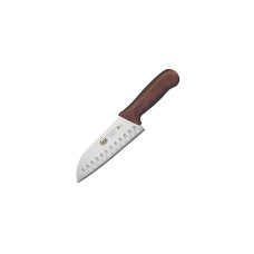 Нож Сантока, лезвие грантон, 18 см, Winco, Stal, коричневый, KWP-70N
