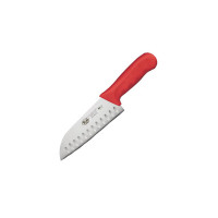 Нож Сантока, лезвие грантон, 18 см, Winco, Stal, красный, KWP-70R