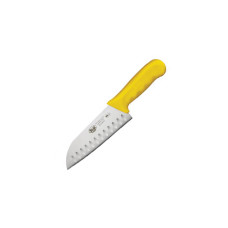 Нож Сантока, лезвие грантон, 18 см, Winco, Stal, желтый, KWP-70Y