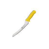 Нож для хлеба, изогнутое лезвие, 22 см, Winco, Stal, желтый, KWP-92Y