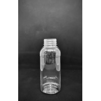 Бутылка ПЕТ с крышкой для сока(квадрат), 350 мл, 38 мм, 1 шт, (200  шт/уп)