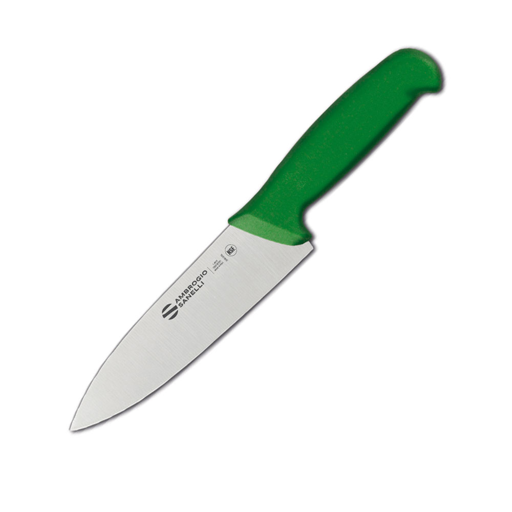 Ніж кухарський, 16 см, Ambrogio Sanelli, Supra, зелений, S349.016G