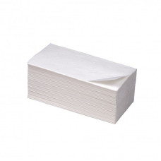 77020 Полотенце бумажное белое 2 слоя целлюлоза ZZ сложение 160 шт/уп
