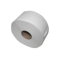 77046 Белая бумага туалетная на гильзе Джамбо 2 шаровая, целлюлоза, 190х90 мм, 100 м/рул