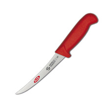 Нож обвалочный, изогнутое гибкое лезвие, 15 см, Ambrogio Sanelli, Supra, красный, S302.015R