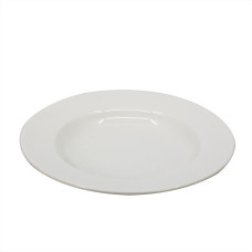 Тарілка глибока 670 мл, RAK Porcelain, Banquet кругла біла фарфорова 23 см, BADP23