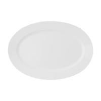 Тарелка овальная 32х22х2.7 см, RAK Porcelain, Banquet белая фарфоровая, BAOP32