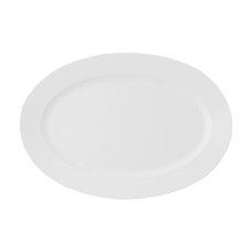 Тарелка овальная 32х22х2.7 см, RAK Porcelain, Banquet белая фарфоровая, BAOP32
