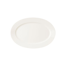 Фарфорова овальна тарілка RAK Porcelain Banquet 38x26 см, біла, BAOP38