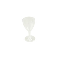 97150 Прозрачный бокал одноразовый стекловидный для вина на съемной ножке, полистирол, 160 мл, 90 шт/уп