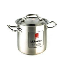 Кастрюля с крышкой, высокая, нержавеющая сталь, 10,5 л, 24x24 см, KAPP, 30152424 Кастрюля с крышкой, высокая, нержавеющая сталь, 10,5 л, 24x24 см, KAPP, 30152424