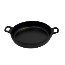 Пательная круглая для подачи из меламина 14 см черная матовая