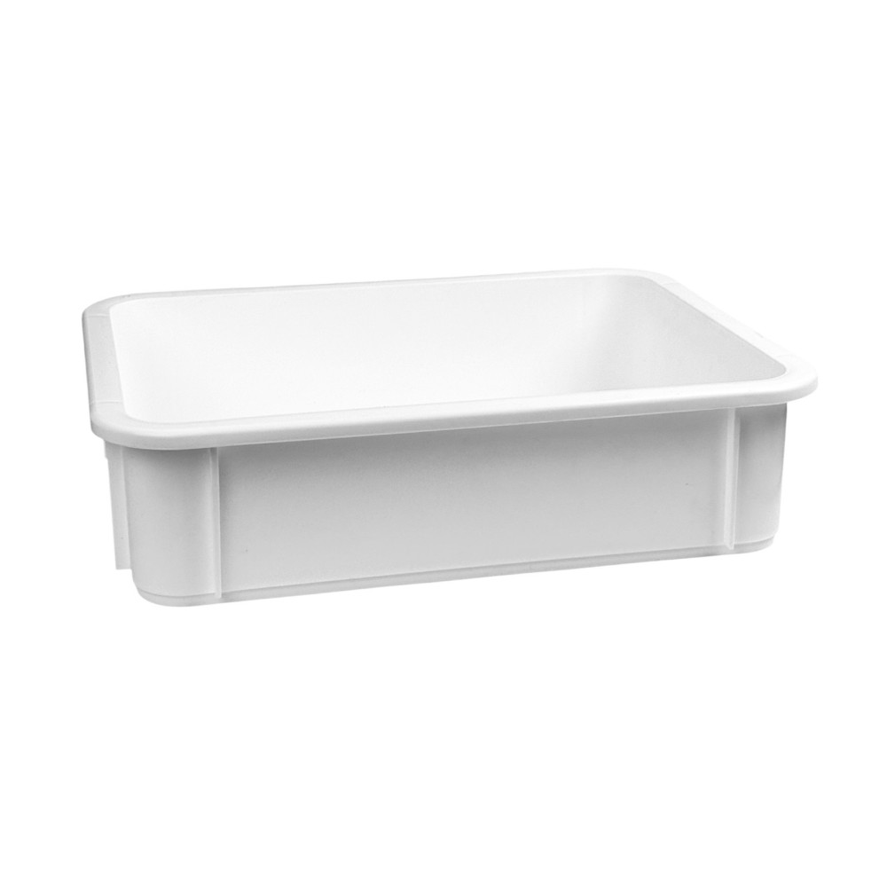 Контейнер для тіста без кришки білий 8 л 40×30×10 см