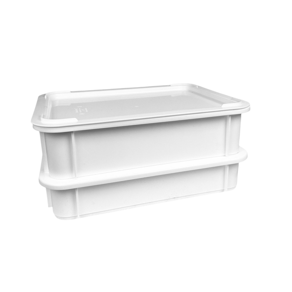 Контейнер для тіста без кришки білий 8 л 40×30×10 см
