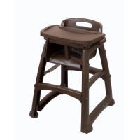 Дитячий стілець для ресторану коричневий
