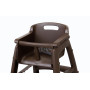 Дитячий стілець для ресторану коричневий