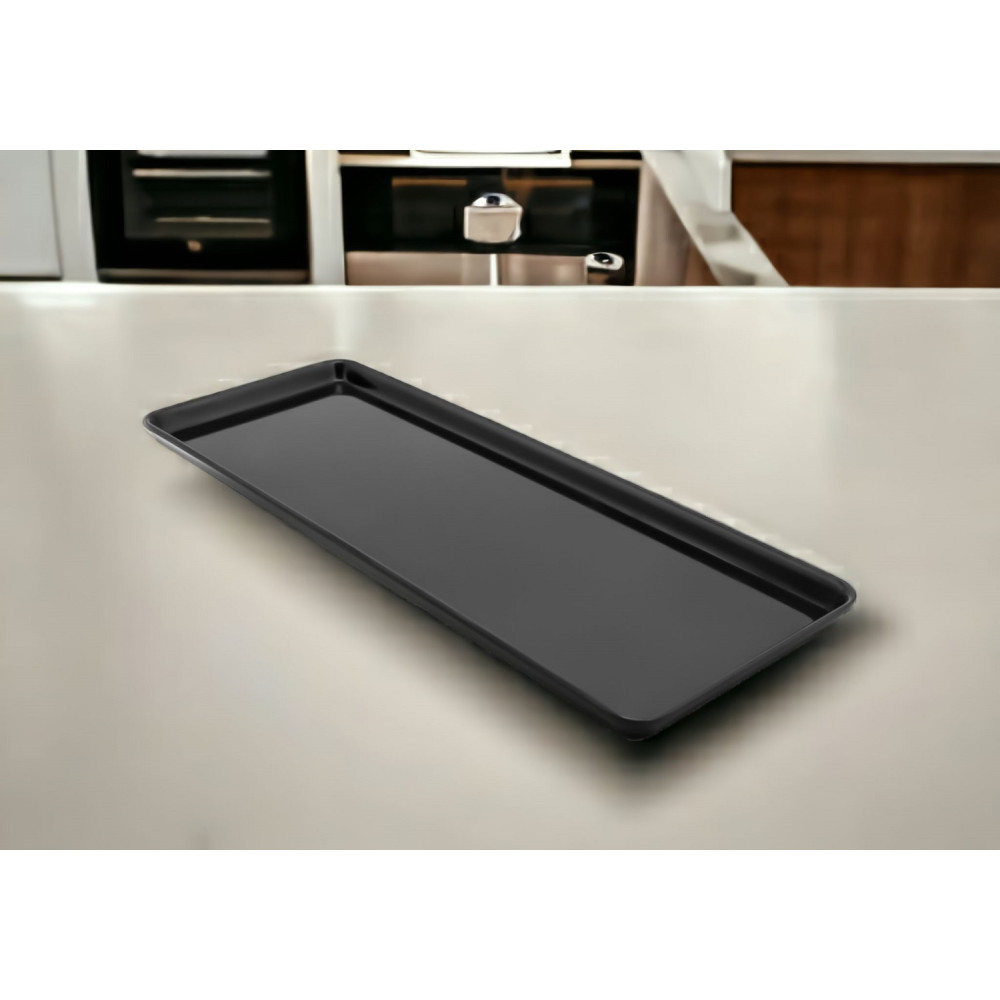 Поднос из меламина 50x18x1,7 см черный