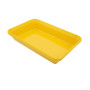 Блюдо из меламина для подачи продуктов 30x19,5x5,5 см желтое.