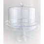 Підставка з кришкою для торта акрилова 35,5×30,5 см