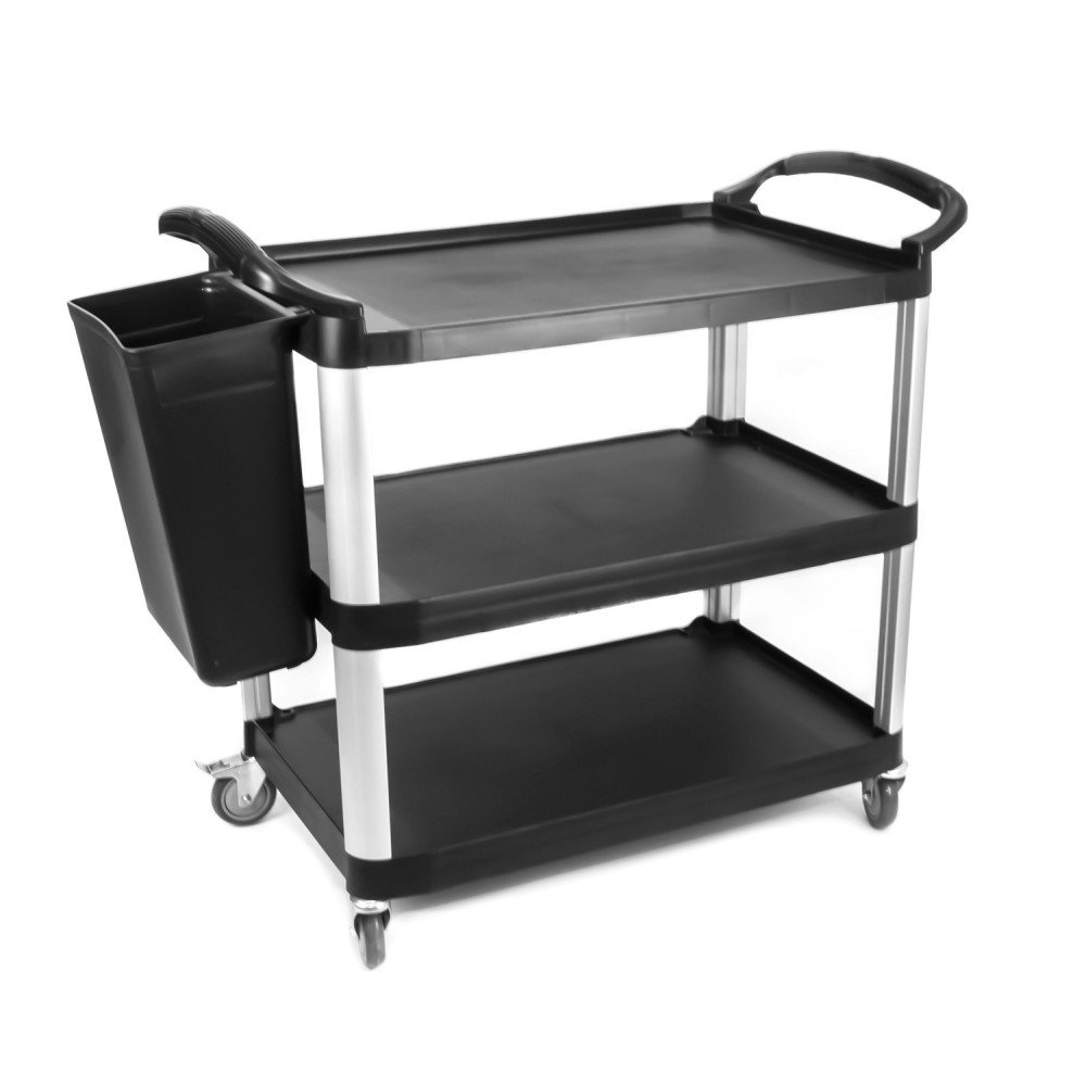 Тележка сервировочная 98x53x93 см черная