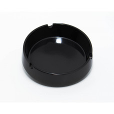 Пепельница из меламина круглая черная 9x2,6 см