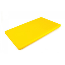 Доска разделочная двухсторонняя LDPE 500x300x20 мм желтая