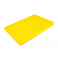 Доска разделочная двухсторонняя LDPE 400x300x20 мм желтая