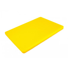 Доска разделочная двухсторонняя LDPE 400x300x20 мм желтая