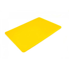 Доска разделочная двухсторонняя LDPE 400x300x10 мм желтая