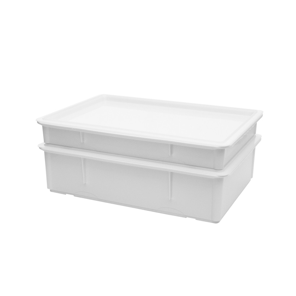 Контейнер для теста без крышки белый 46 л 65x45x16 см