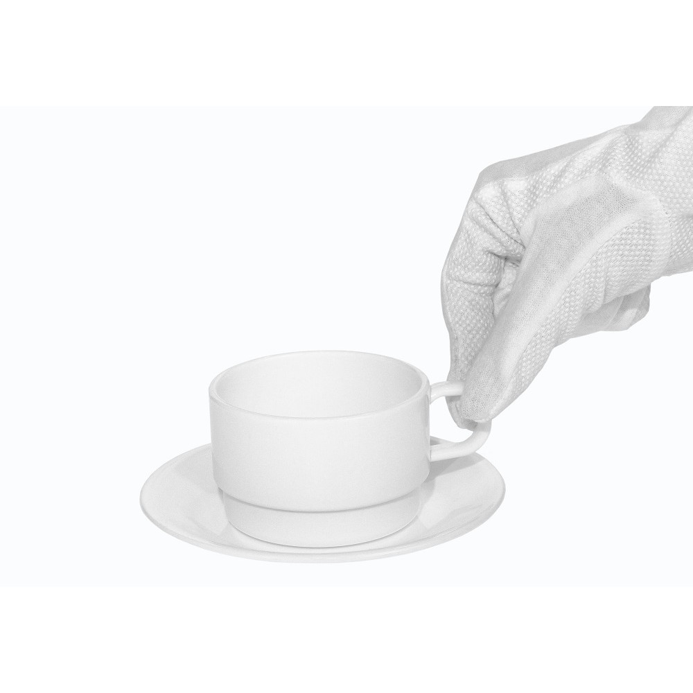 Чашка с блюдцем из поликарбоната 200 мл Чашка с блюдцем из поликарбоната 200 мл