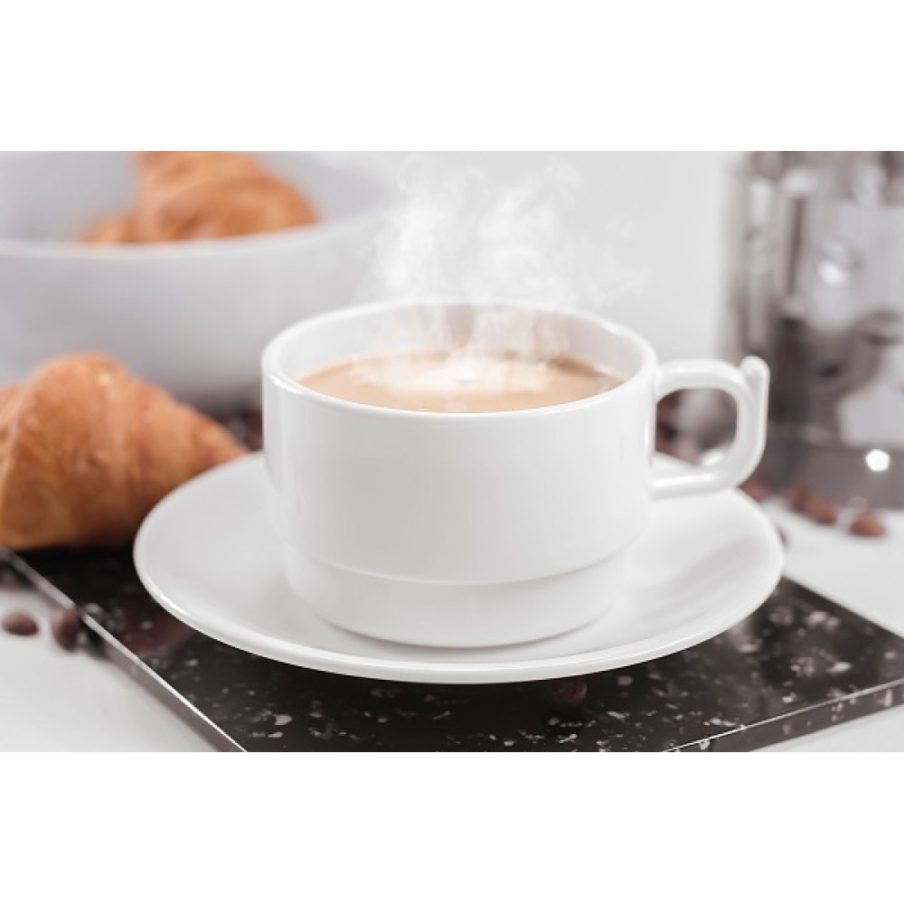 Чашка с блюдцем из поликарбоната 200 мл Чашка с блюдцем из поликарбоната 200 мл