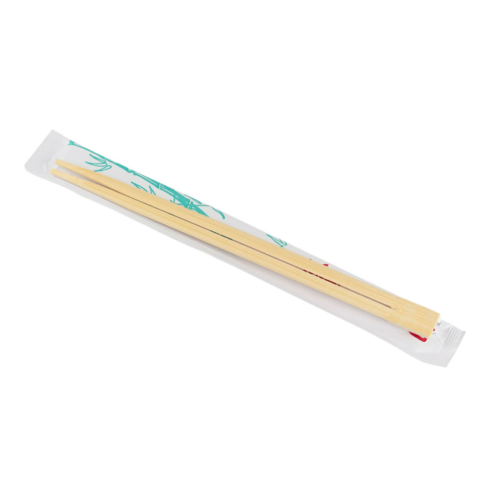 Палочки для суши бамбуковые в бумажной упаковке индивидуальной 210х4,2 мм 100 шт (30 уп в ящике)