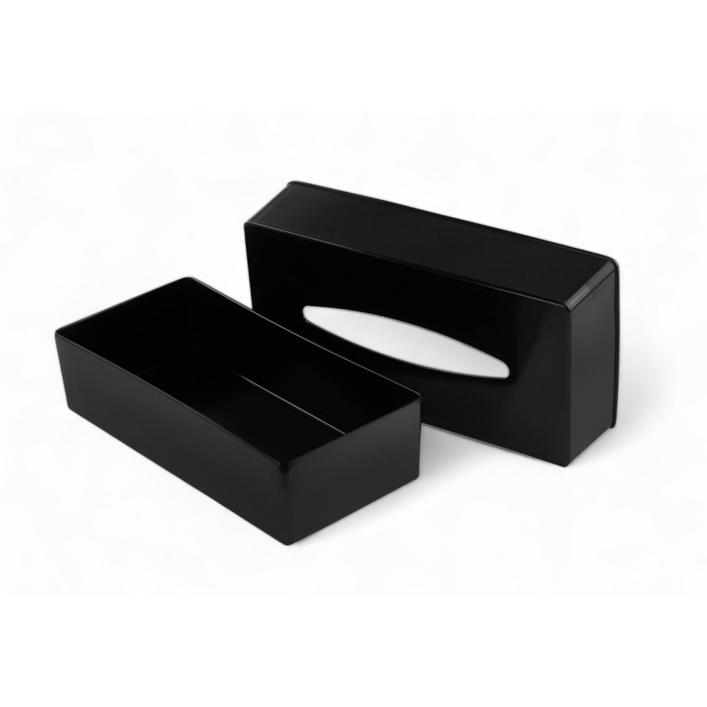 Серветниця чорна бокс під серветки зі складанням 24×11,8×6 см 
