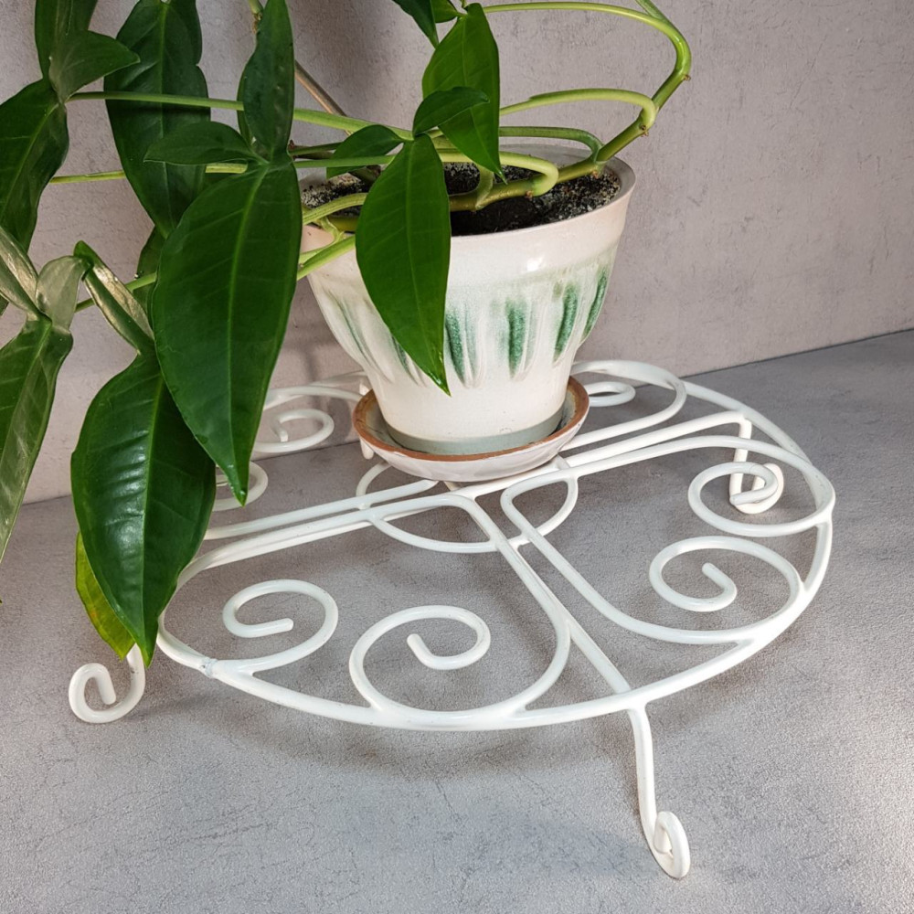 Подставка под цветы DecorArt "Круг 35" 6x35 см белый