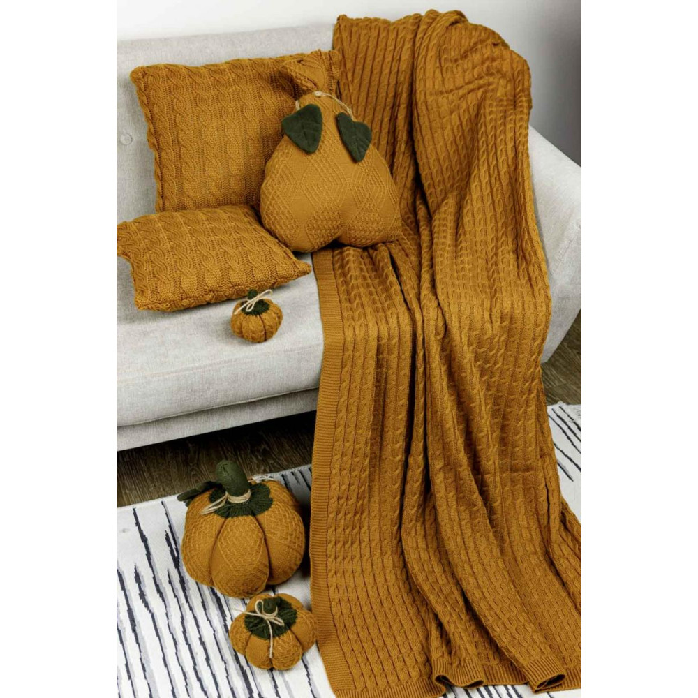 Плед Happy Fall Kosa Охра ТМ ПРОВАНС