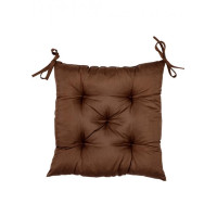 Подушка на стул Фибра коричневая ТМ ПРОВАНС