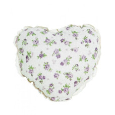 Диванна подушка серце Lilac Rose з мереживом ТМ ПРОВАНС
