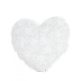 Диванна подушка серце White rose з мереживом ТМ ПРОВАНС