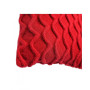 Декоративна подушка в'язана Хвилі червона ТМ ПРОВАНС