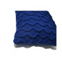 Декоративная вязаная подушка Волны синяя ТМ ПРОВАНС