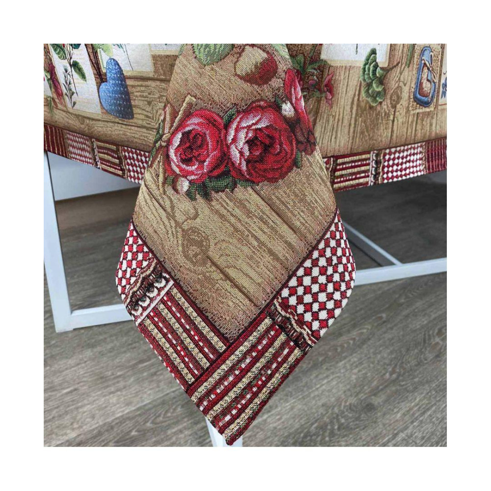 Гобеленовая скатерть на стол Wooden ТМ ПРОВАНС