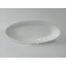 Блюдо глубокое овальное керамическое белое большое сервировочное Тарелка для рыбы 43 * 20 cm H 5cm ВТОРОЙ СОРТ